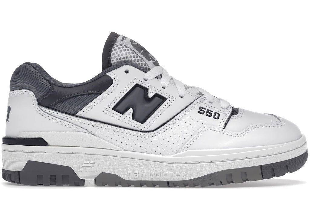 New Balance 550 Weiß Grau Dunkelgrau