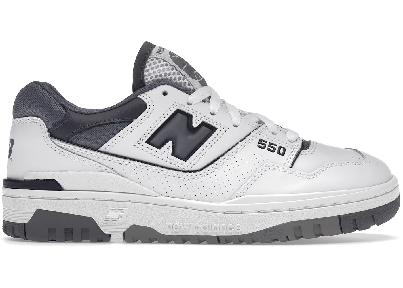 New Balance 550 Weiß Grau Dunkelgrau