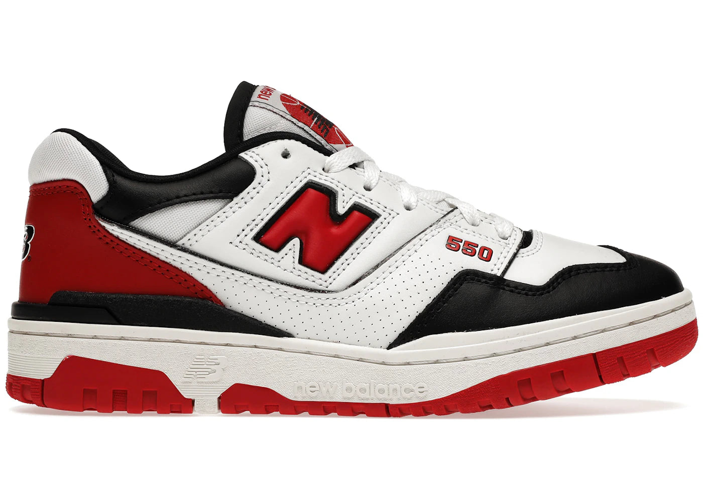 New Balance 550 Weiß Rot Schwarz