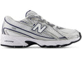 New Balance 740 Bungee Lace White Metallic Silver Navy