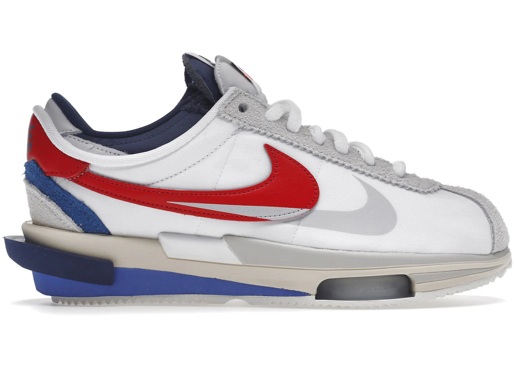 Nike Zoom Cortez SP sacai Weiß Universität Rot Blau
