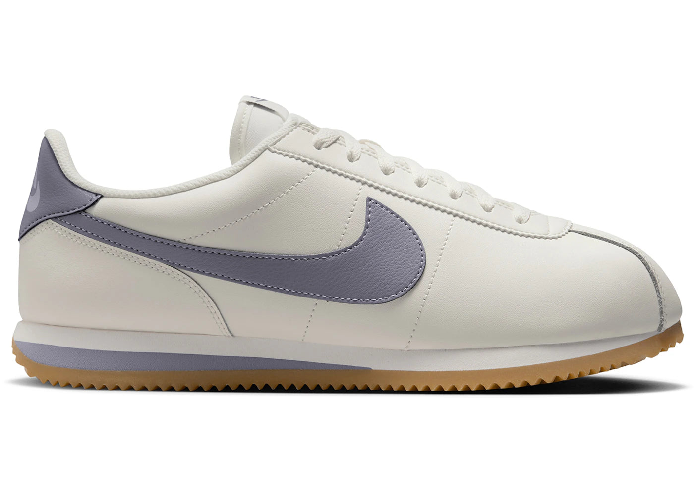 Nike Cortez Leder Sail Gum Gelb Zement Grau