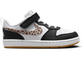 Nike Court Borough Low Black White Leopard Swoosh