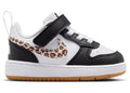 Nike Court Borough Low Black White Leopard Swoosh
