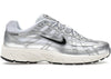 Nike P-6000 Weiß Metallic Silber Matt Silber Schwarz
