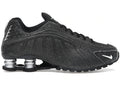Nike Shox R4 Schwarzes Leder im Used-Look