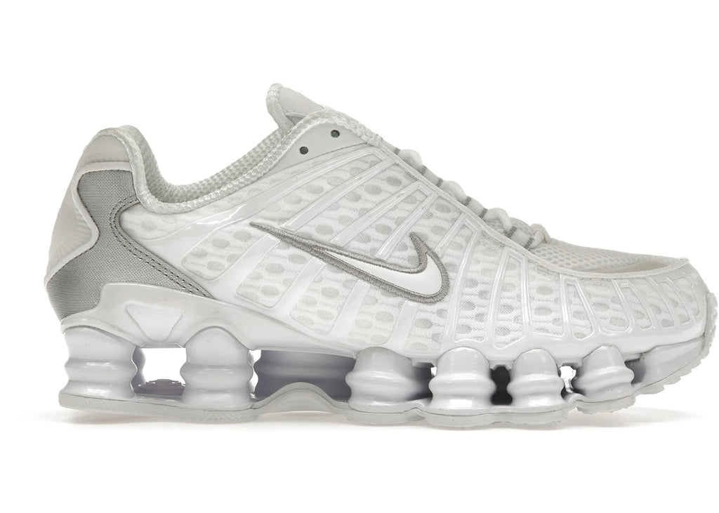 Nike Shox TL White Metallic Silver Max Orange
