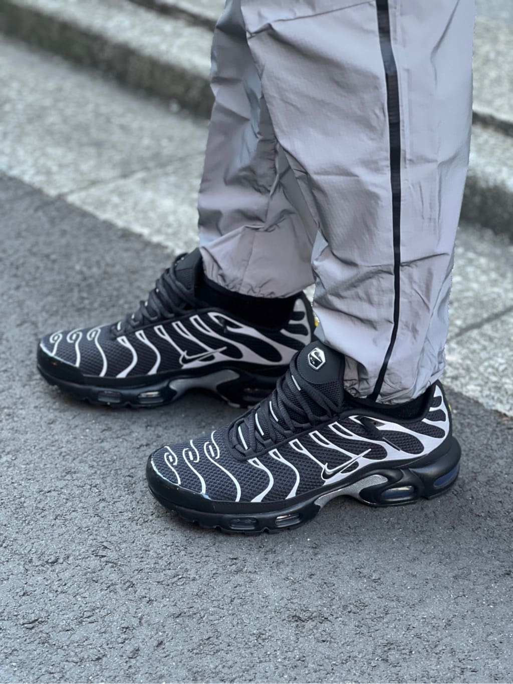 Nike Air Max Plus Premium Black Reflective Silver