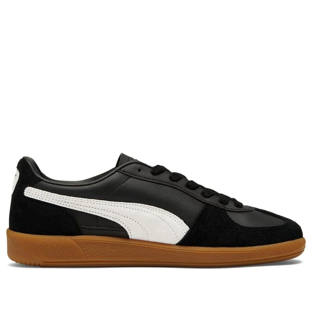 Puma Palermo Leder Schwarz Federgrau Gummi
