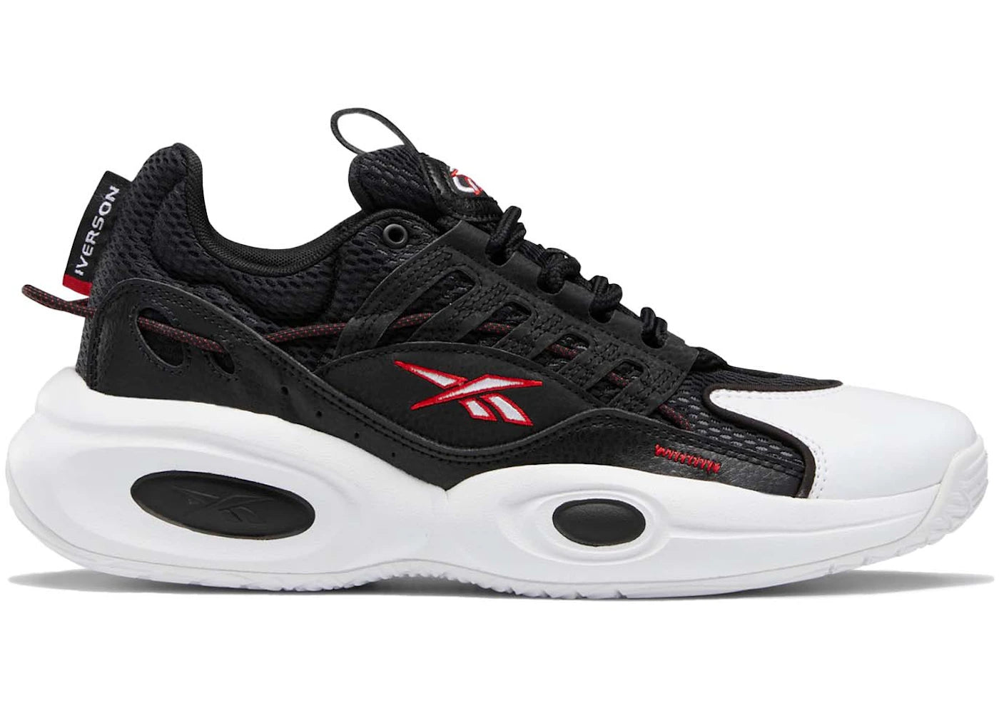 Reebok Solution Mid Schwarz Weiß Vektor Rot