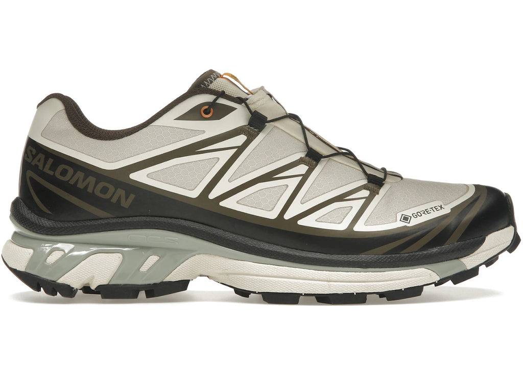 Salomon XT-6 Gore-Tex Sneakersnstuff Mandelmilch Seegras