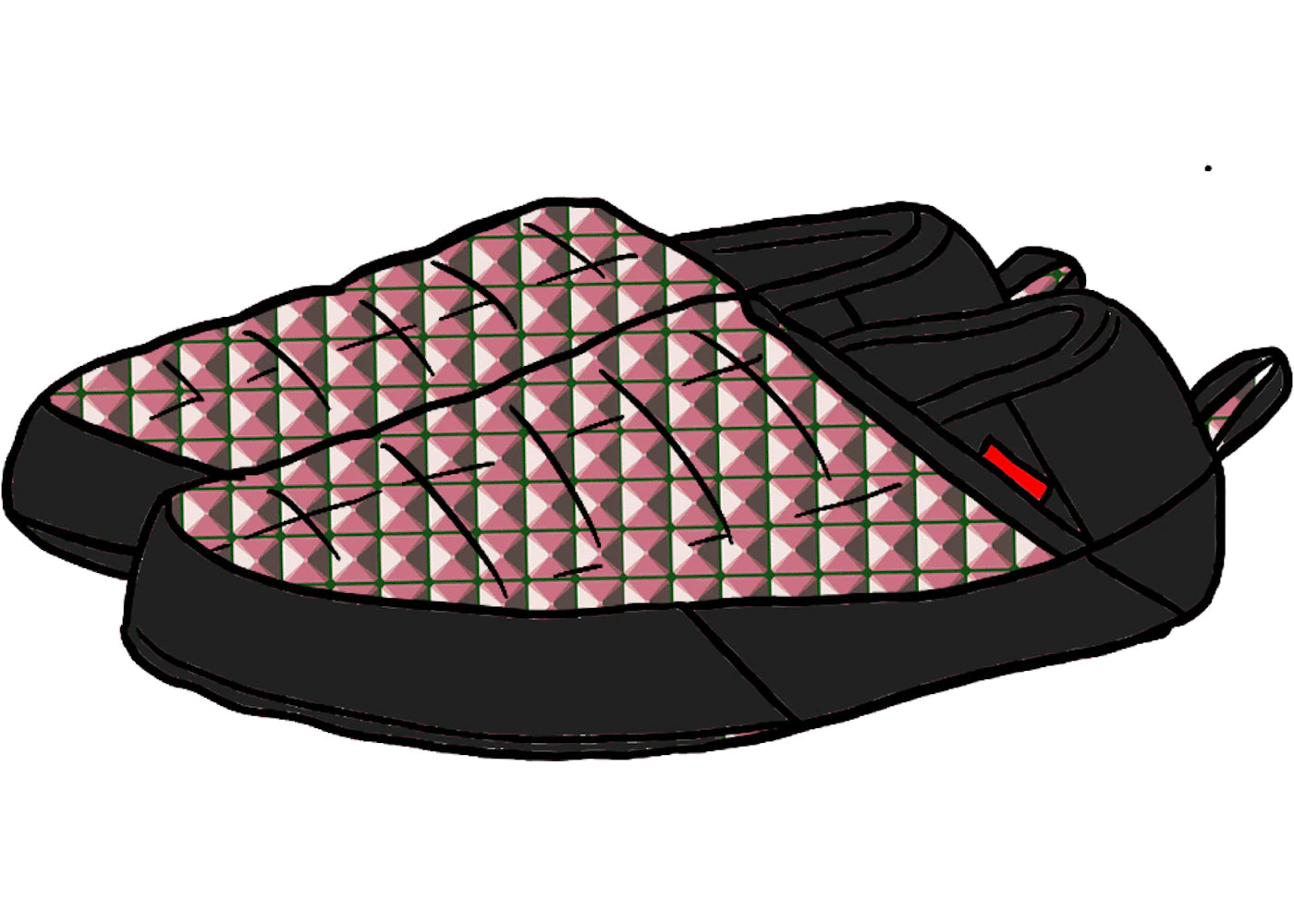 The North Face Thermoball Traction Pantoletten Supreme Rot