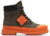 Timberland 6 Inch Boot Premium Bee Line Rubber Toe WP Dunkelgrün Orange