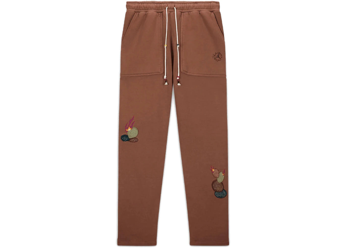 Travis Scott x Jordan Fleece-Hose Archäo-Braun