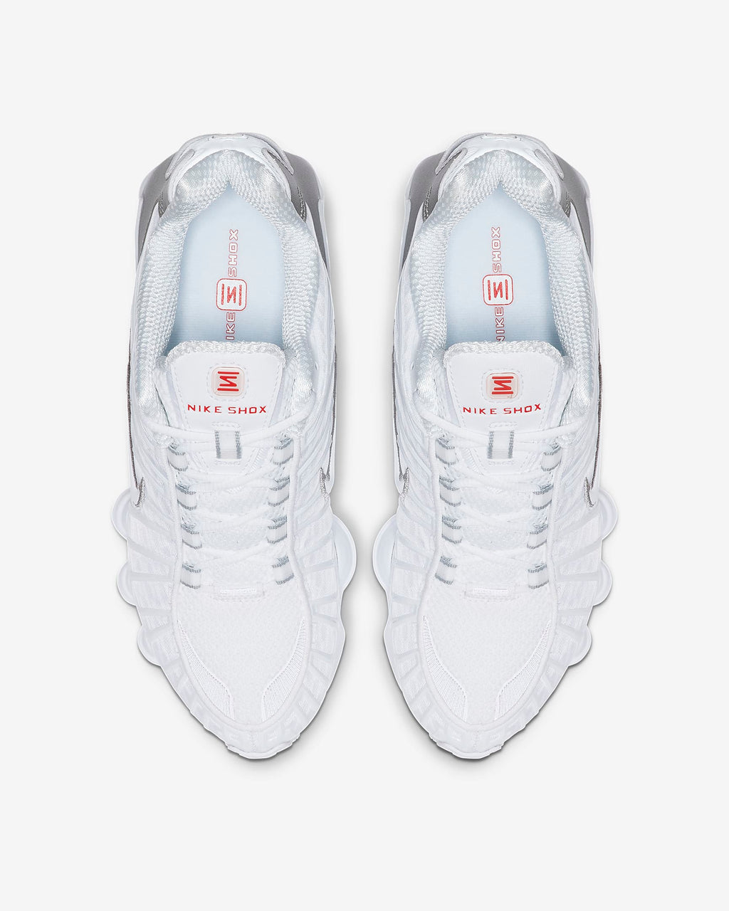 Nike Shox TL White Metallic Silver Max Orange