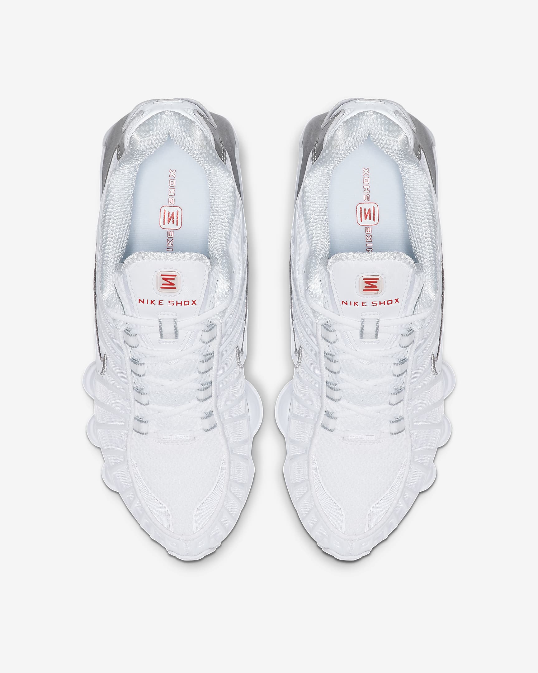 Nike Shox TL White Metallic Silver Max Orange