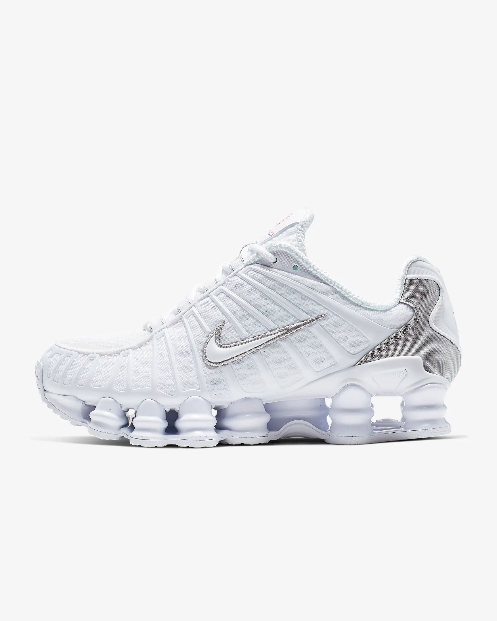 Nike Shox TL White Metallic Silver Max Orange