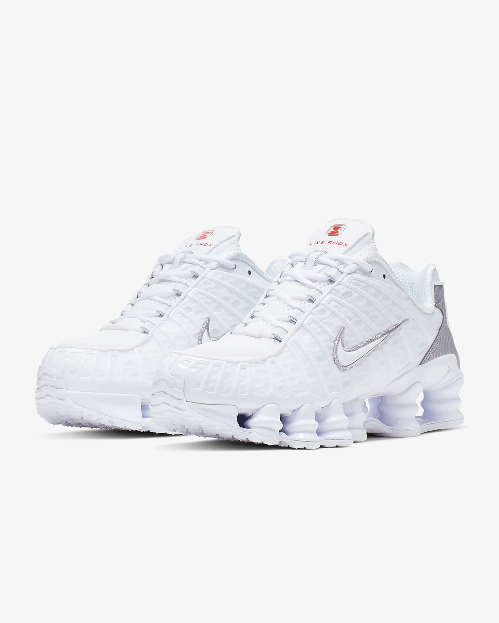 Nike Shox TL White Metallic Silver Max Orange