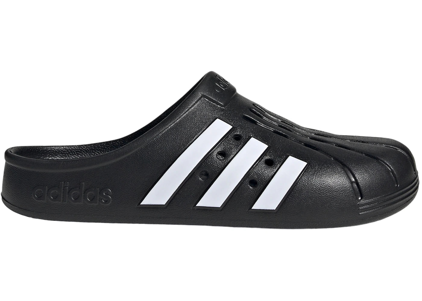 adidas Adilette Clogs Core Black Cloud White