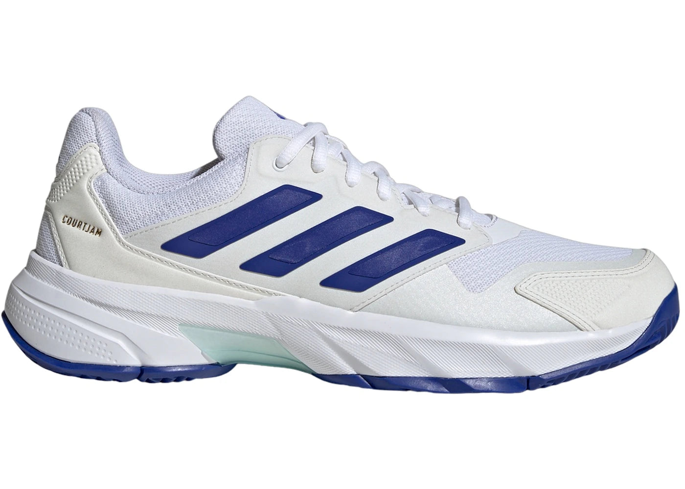 adidas Courtjam Control 3 Cloud White Lucid Blue Semi Flash Aqua