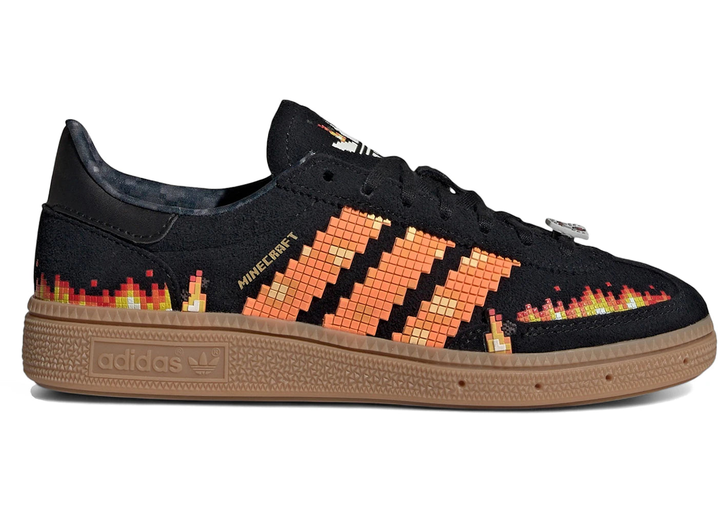 adidas Handball Spezial Minecraft Black Pure Orange