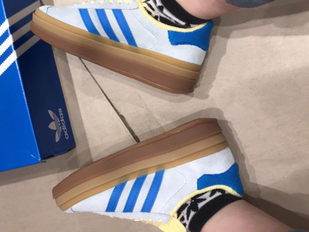 adidas Gazelle Bold Fast Blau Gelb