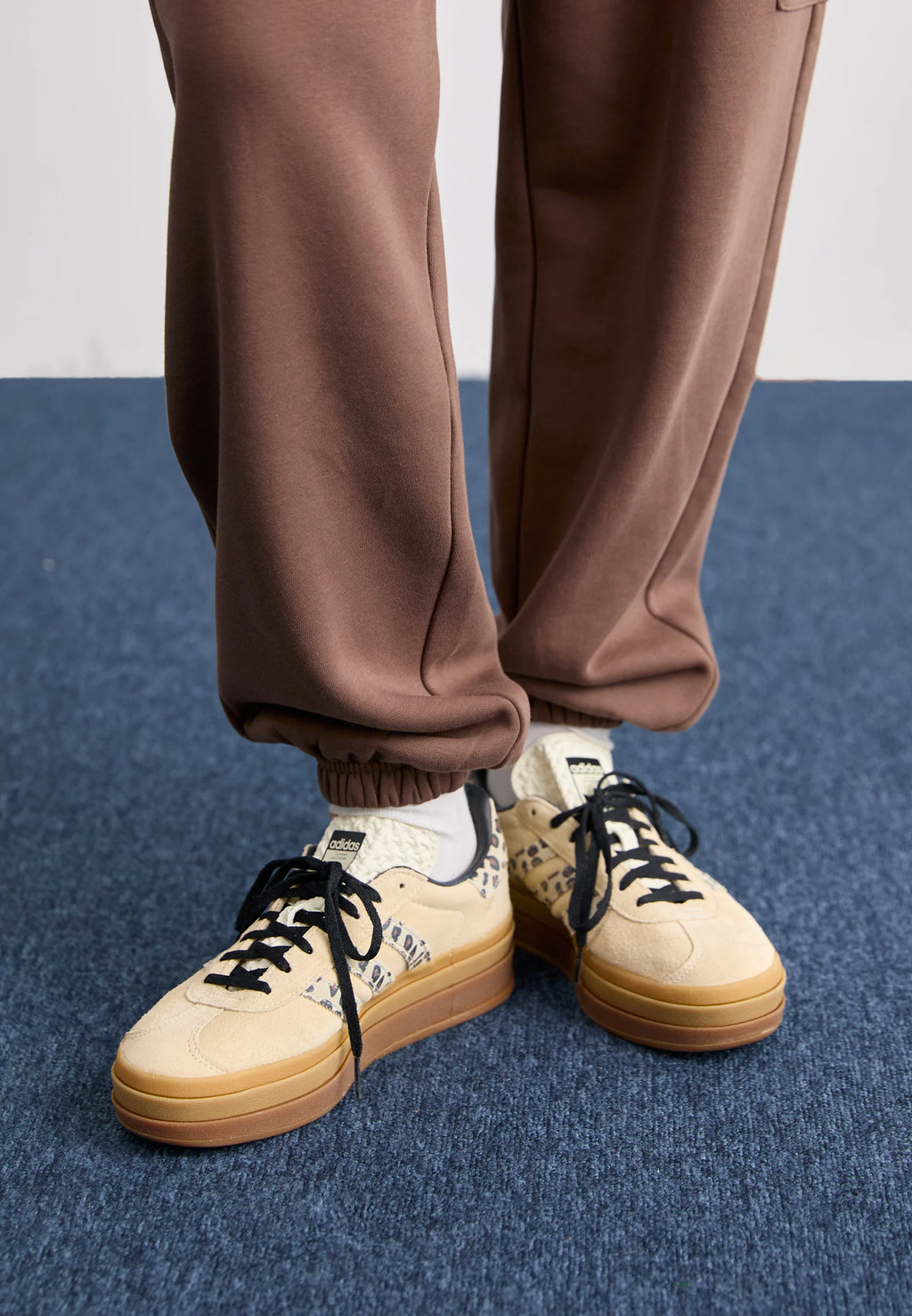 adidas Gazelle Bold Cream Black Leopard