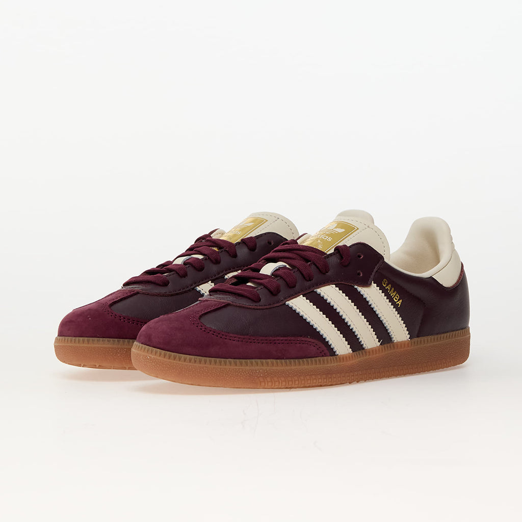 adidas Samba OG Maroon Gold Metallic
