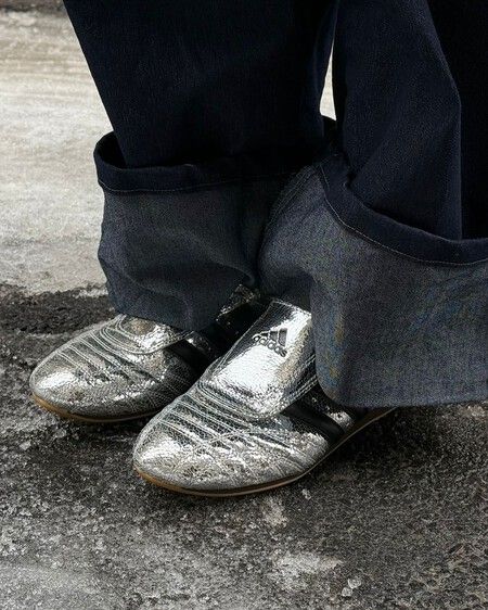 adidas Taekwondo Silber Metallic Schwarz