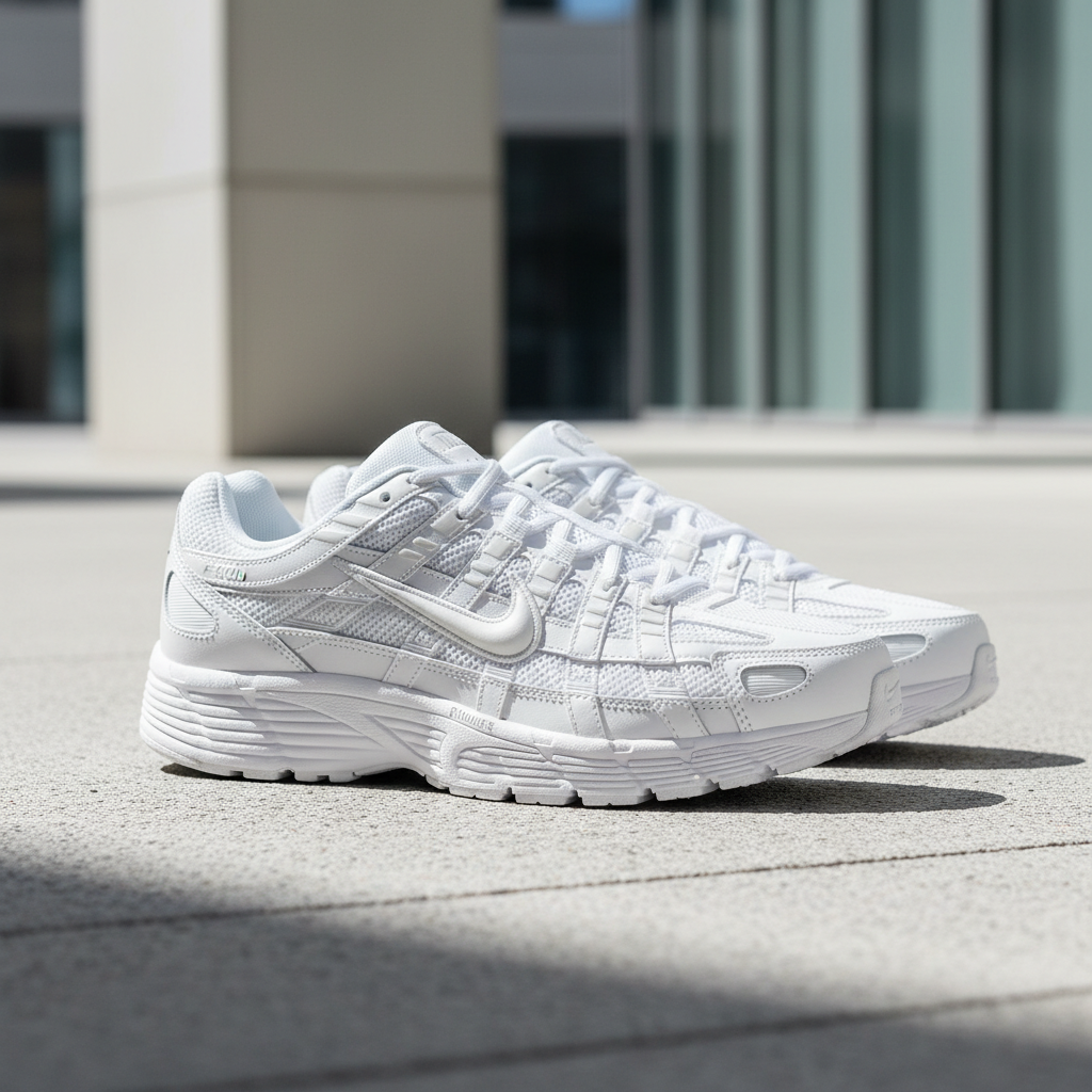 Nike P-6000 Triple White