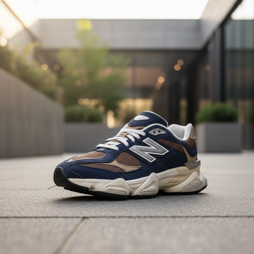 New Balance 9060 Navy Mushroom