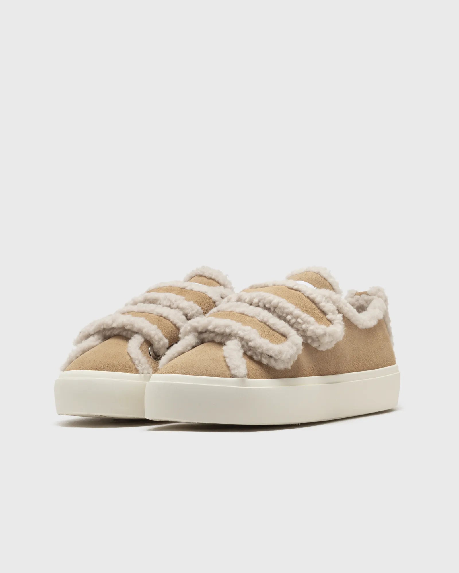 INUIKII Shearling Low Velcro Beige