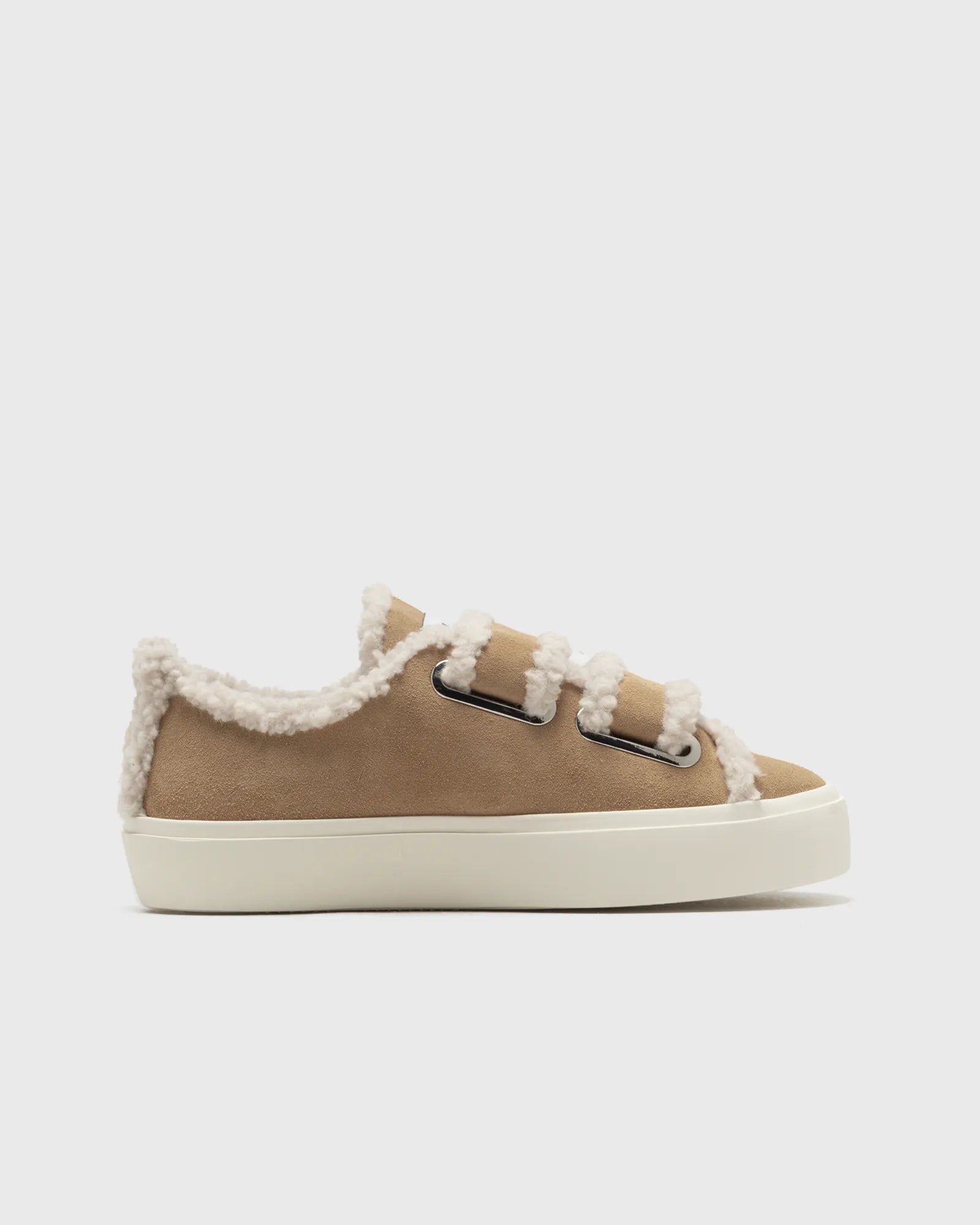 INUIKII Shearling Low Velcro Beige