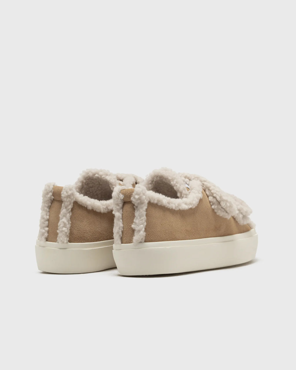 INUIKII Shearling Low Velcro Beige