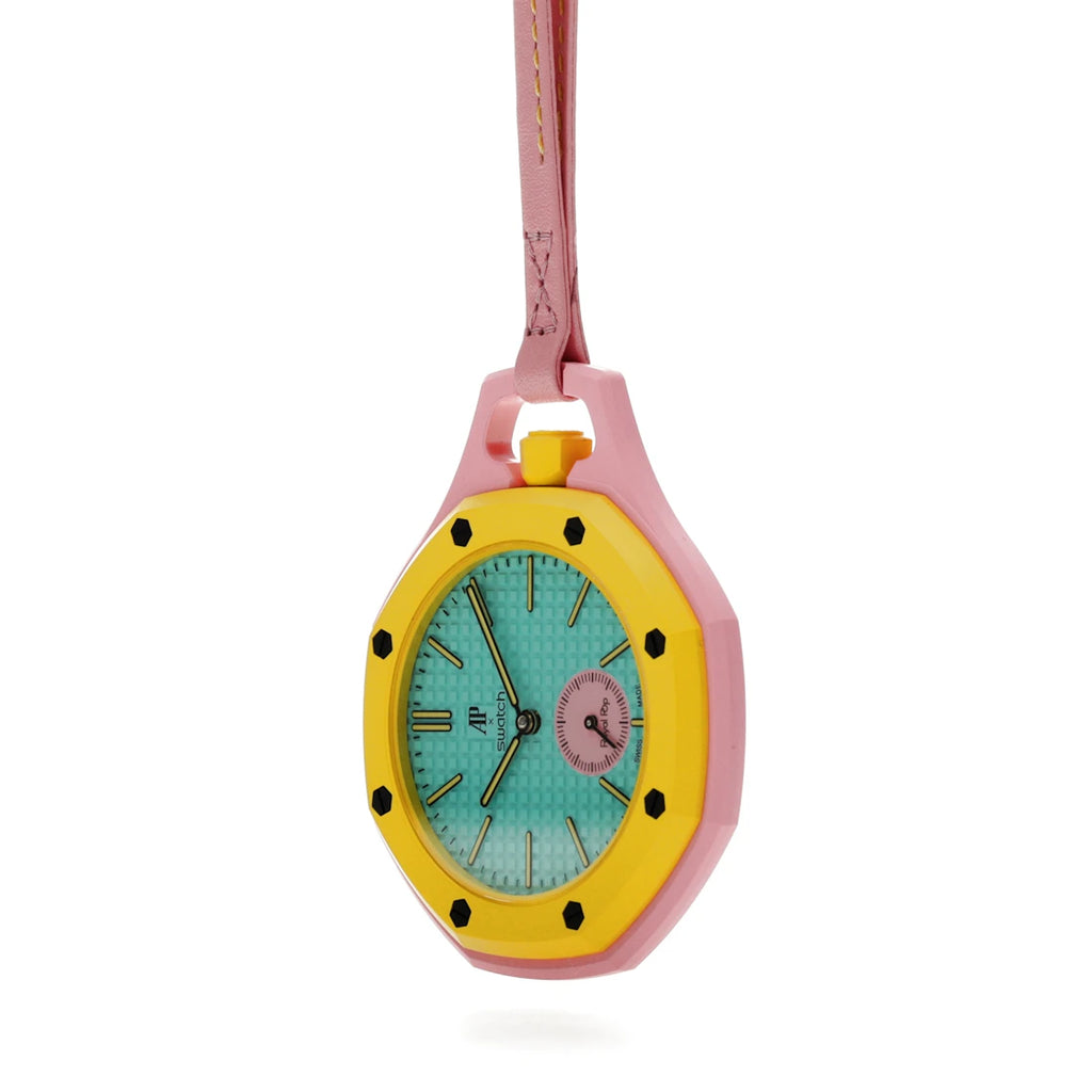 Swatch x Audemars Piguet AP Bioceramic Royal Pop Savonnette Otg Roz SSX03J100N - alternate angle 2