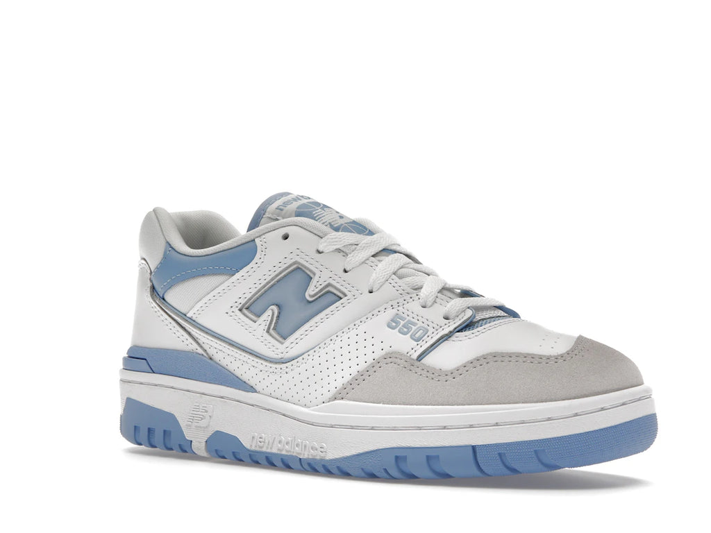 New Balance 550 Weiß Blau Haze Regenwolke