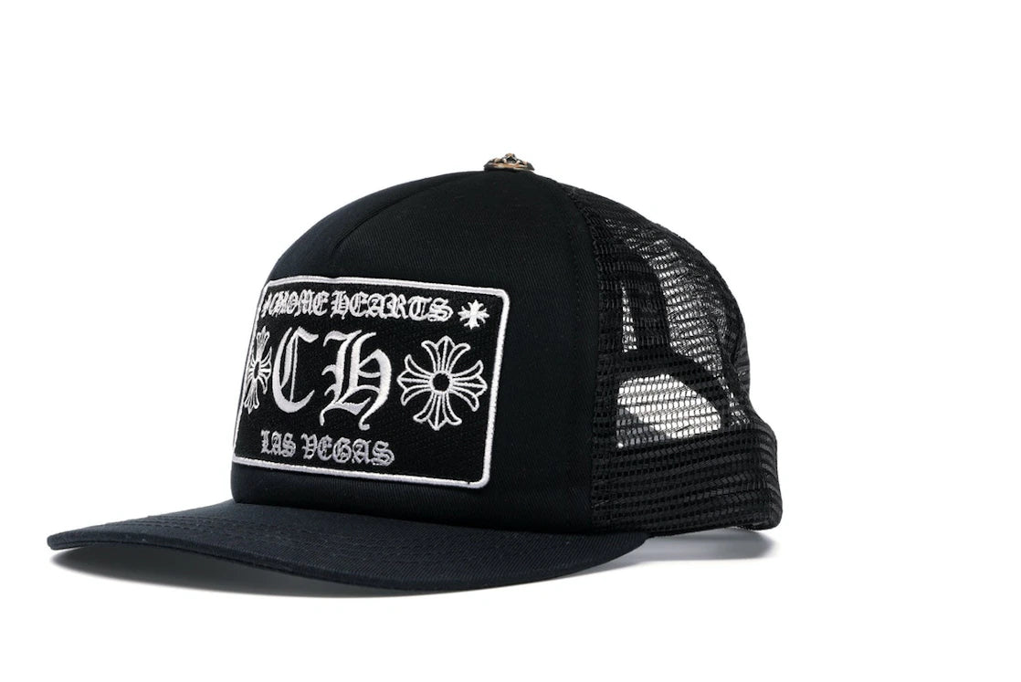 Chrome Hearts CH Las Vegas Trucker Hat Black/Black