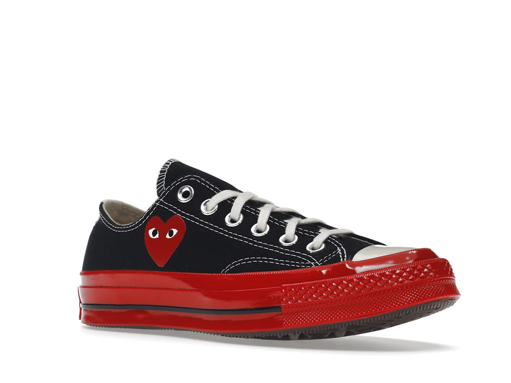 Converse Chuck Taylor All Star 70 Ox Comme des Garcons PLAY Schwarz Rote Zwischensohle