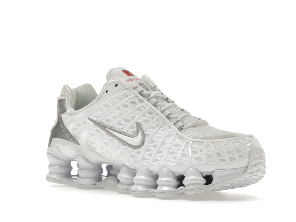 Nike Shox TL White Metallic Silver Max Orange