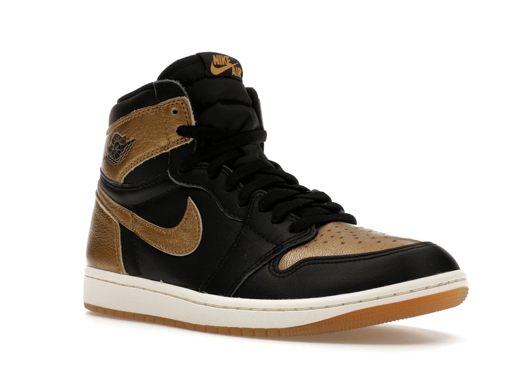 Jordan 1 Retro High OG Schwarz Metallic Gold