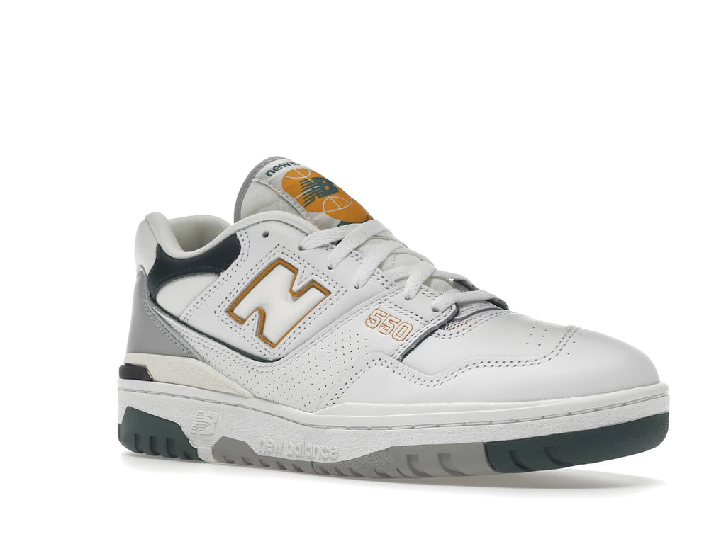 New Balance 550 Weiß Nachtsicht Grün
