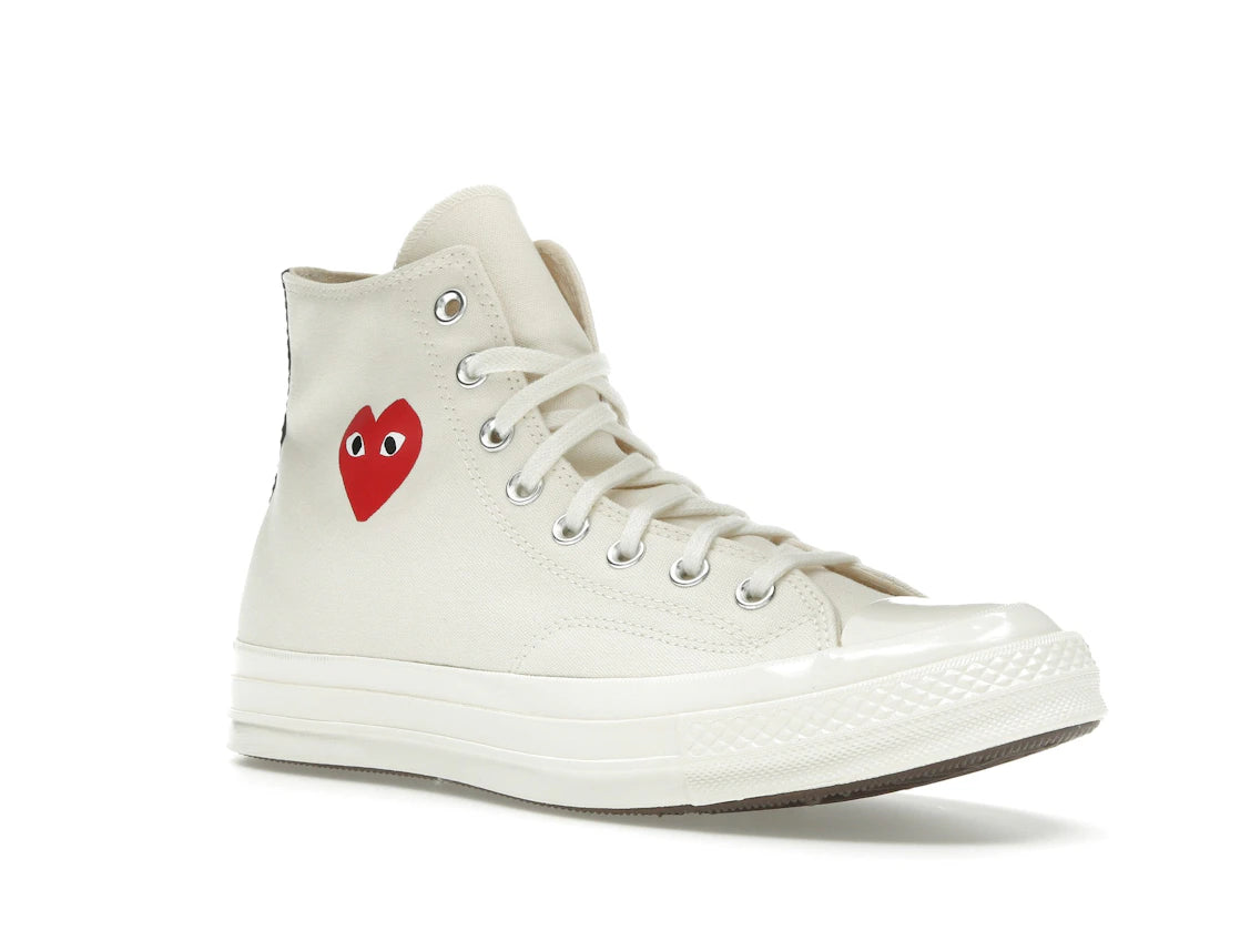 Converse Chuck Taylor All Star 70 Hi Comme des Garcons PLAY Single Heart Milk