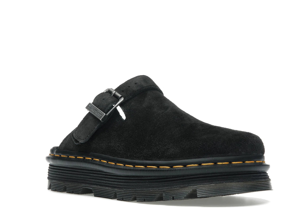 Dr. Martens Zebzag Suede Slingback Platform Mule Black