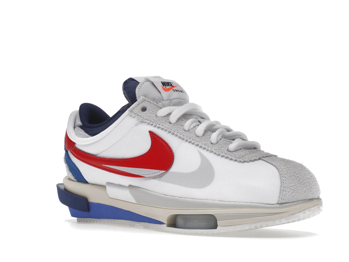 Nike Zoom Cortez SP sacai Weiß Universität Rot Blau