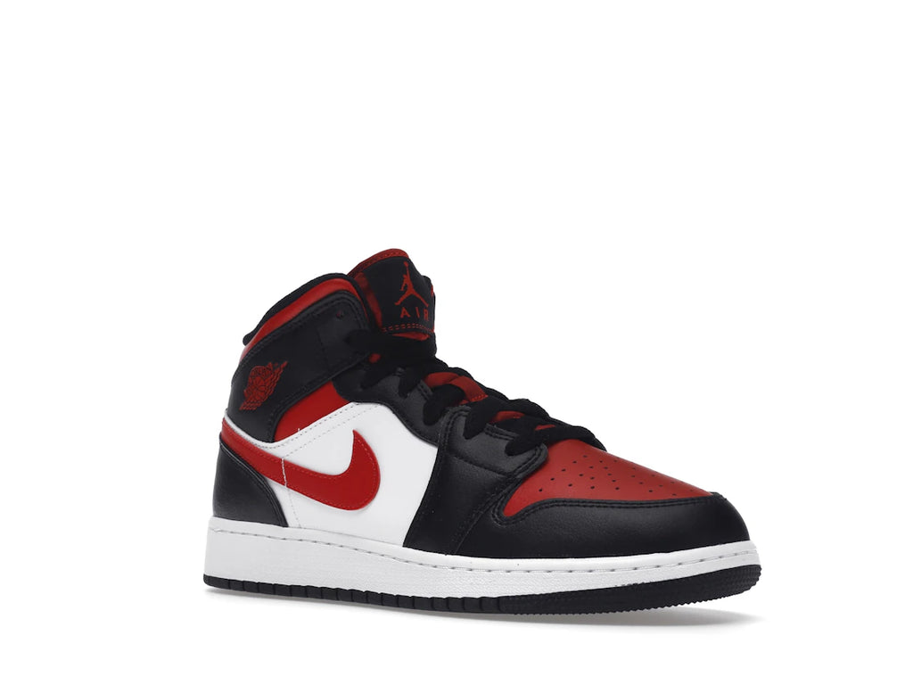 Air Jordan 1 Mid Black Fire Red