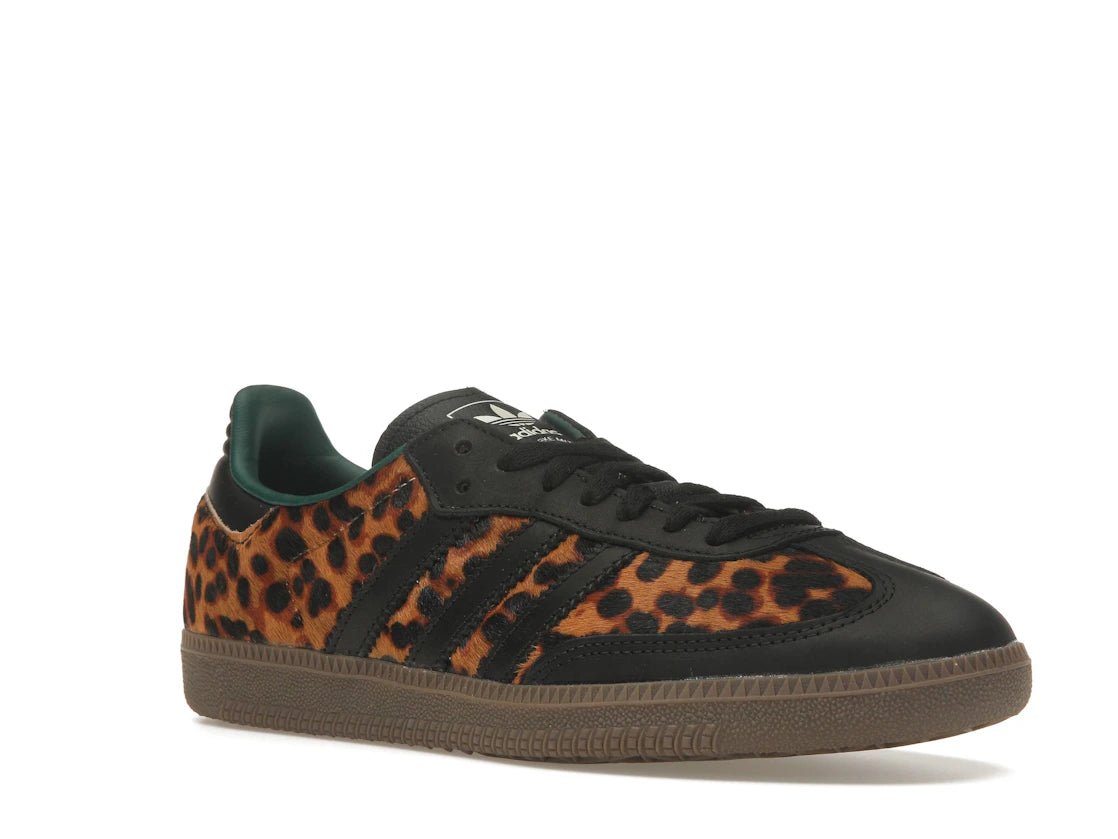 adidas Samba OG Black Green Leopard
