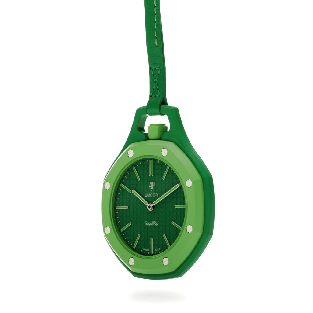 Swatch x Audemars Piguet AP Bioceramic Royal Pop Green Eight SSX03G100N - alternate angle 2