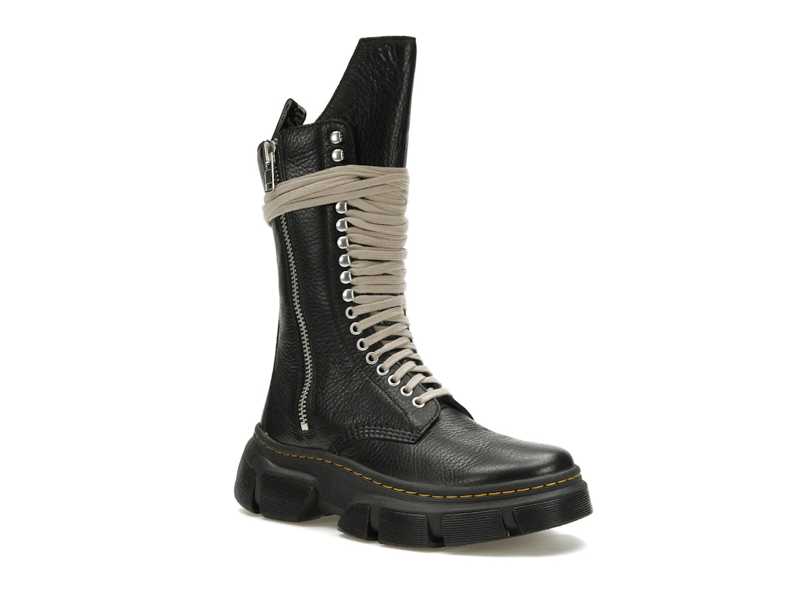 Dr. Martens 1918 DMXL Calf Length Zip Boot Rick Owens Black