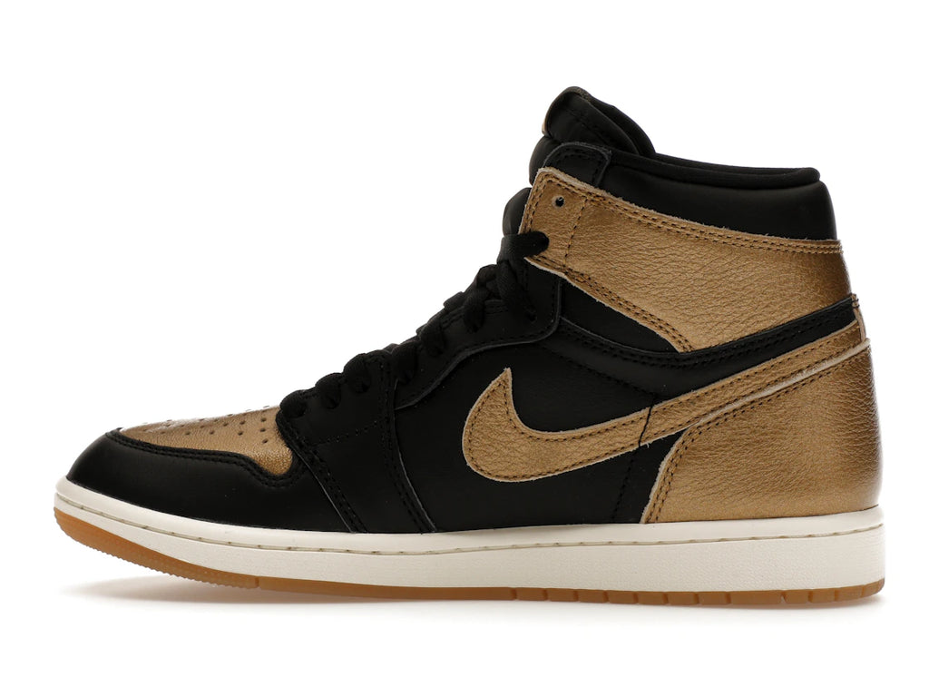 Jordan 1 Retro High OG Schwarz Metallic Gold