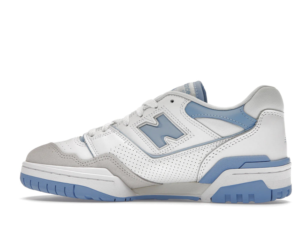 New Balance 550 Weiß Blau Haze Regenwolke